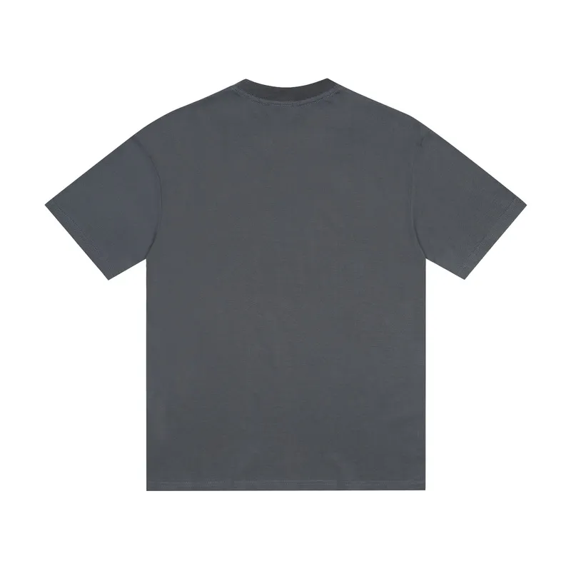 100💰 S08#美Chao SAINT white ink direct-injection pure cotton 260g loose short-sleeved T-shirt 11 dark gray S-XL